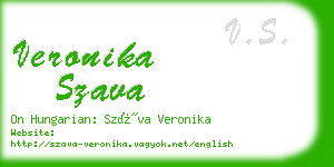 veronika szava business card